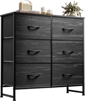 WLIVE Fabric Dresser for Bedroom, 6 Drawer Double