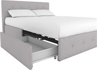 DHP Rose Upholstered Platform Bed with Underbed S