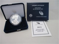 2012-W PROOF SILVER AMERICAN EAGLE $1 DOLLAR