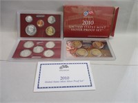 2010 U.S. MINT SILVER PROOF SET & COA