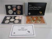 2011 U.S. MINT SILVER PROOF SET & COA