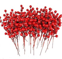 COCOBOO 40pcs Christmas Red Berries Artificial