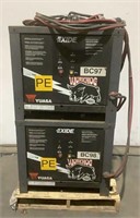 (2) Yuasa 24V Battery Chargers WG3-12-550