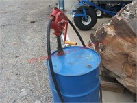 30 GAL WASTE OIL DRUM W/ HAND PUMP