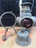 Antique Adlake Railroad Lamp w/ Mounting Bracket