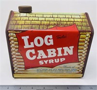 Large Antique Metal Cabin Syrup Tin