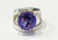 GORGEOUS LAVENDER AMETHYST 5CT ROUND RING