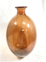 OUTSTANDING TALL SPAINISH NUETRAL ART GLASS VASE