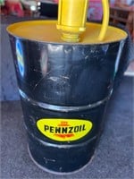45 Gallon Penzoil Drum/Pump/Lamp