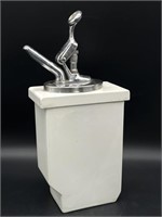 Vintage Soda Fountain Syrup Dispenser 13.75” Tall