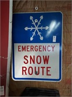 Emergency Snow Route 18in
X24in.