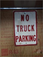 No Truck Parking sign 12in.x 18in