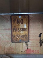 No passing sign 12in.x18in