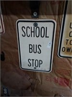 School bus stop sign 12in.x18in.