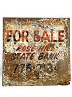 Vintage Hand Painted ‘For Sale Rose Hill State
