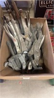 Box lot of vice grip, specialty tools and pulers