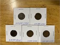 Indianhead pennies 1889-1907