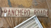 Ranchero Road Tin Sign