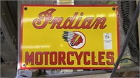 Indian Motorcycle Metal Sign