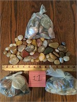 4 bags of polished rocks