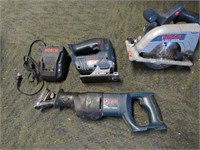 Assorted Bosch Cordless Tools