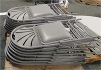 (15) Padded Metal Folding Chairs