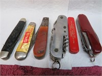 5 Vintage Knives + (1 China)