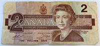 1986 Canada $2 Bill