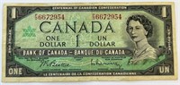 1867-1967 Canada Centennial $1 Bill