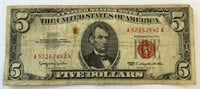 1963 USA $5 Bill