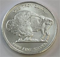 1 Troy Oz.9999 Fine Silver Buffalo Coin