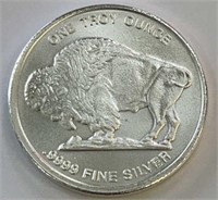 1 Troy Oz.9999 Fine Silver Buffalo Coin