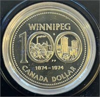 1874-1974 Canada Winnipeg $1 Coin
