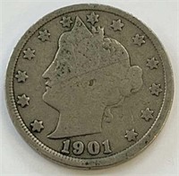 1901 USA Liberty V Nickel