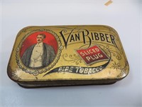 Antique Van Bibber Pipe Tobacco Tin