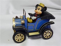 Vintage Mickey Mouse Tin Toy Car by Masadaya