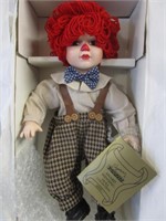RAGGEDY ANDY PORCELAIN DOLL