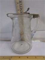 EARLY ETCHED SYRUP DISPENSER