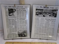 NEWS & DAILY ADVANCE COLLECTOR PLATES