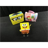 Three Spongebob Lunch Boxes
