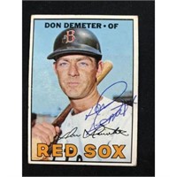 1967 Topps Don Demeter High # Autographed