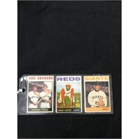 Three 1964 Topps Baseball Stars