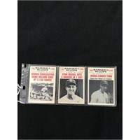Three 1961 Nu Card Scoops Stars/hof