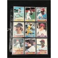 9 1979 Topps Baseball Stars/hof