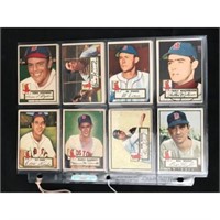 13 Different 1952 Topps Red Sox Cards