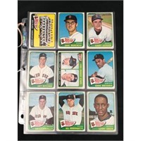 24 Different 1965 Topps Red Sox Cards