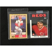 Two Mint Pete Rose Cards 1980's