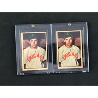 Two 1952 Berk Ross Baseball Cards