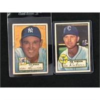 Two Low Grade 1952 Topps Baseball Cards