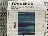 11 - SONDEROD AREA RUG 5'7"X7'10" (G)